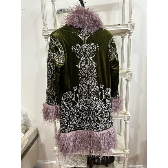 Free People Understated Leather Moon Glow Coat Size Small - Picture 6 of 6